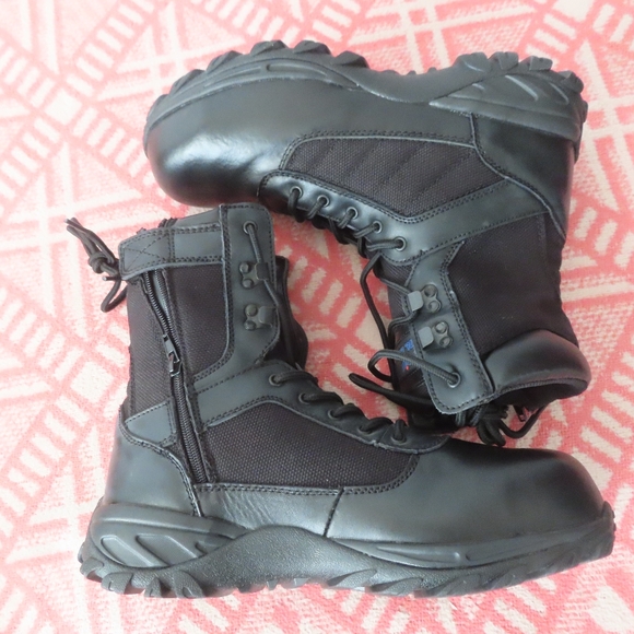 men's 9 4E  XW wide MT. EMEY 6506 Composite Toe Work UTILITY black 8" BOOTS - Picture 5 of 11